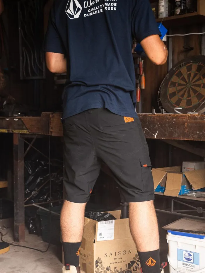Volcom Workwear Slab Hybrid Shorts 8211 Black Mens Volcom Shorts