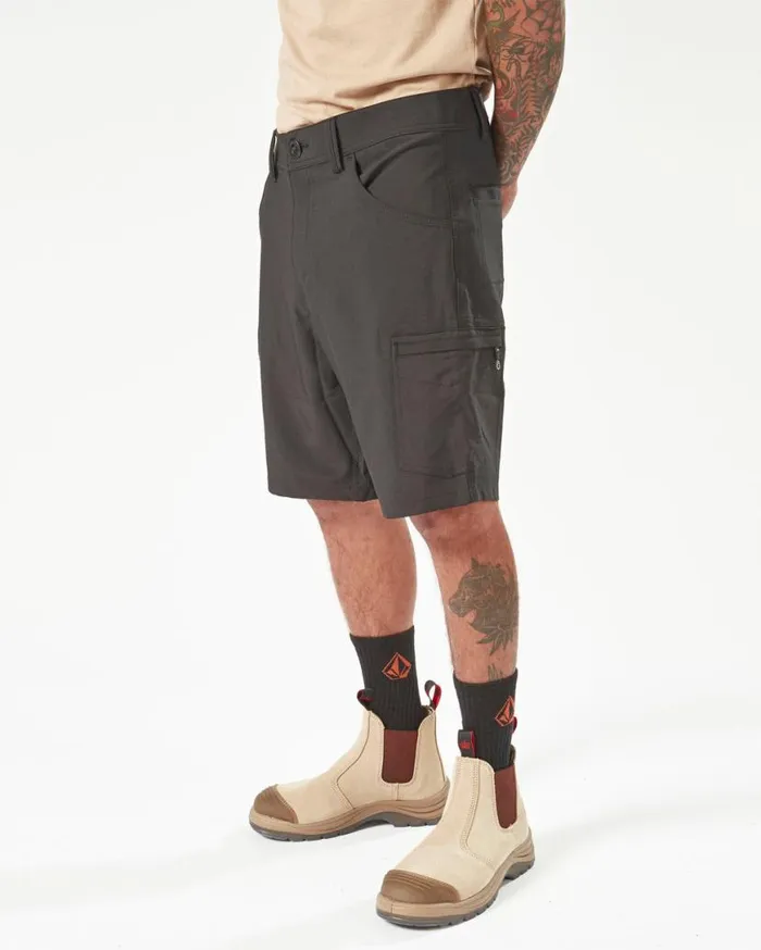 Volcom Workwear Slab Hybrid Shorts 8211 Black Mens Volcom Shorts