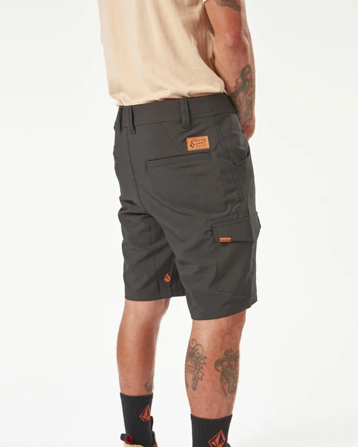 Volcom Workwear Slab Hybrid Shorts 8211 Black Mens Volcom Shorts