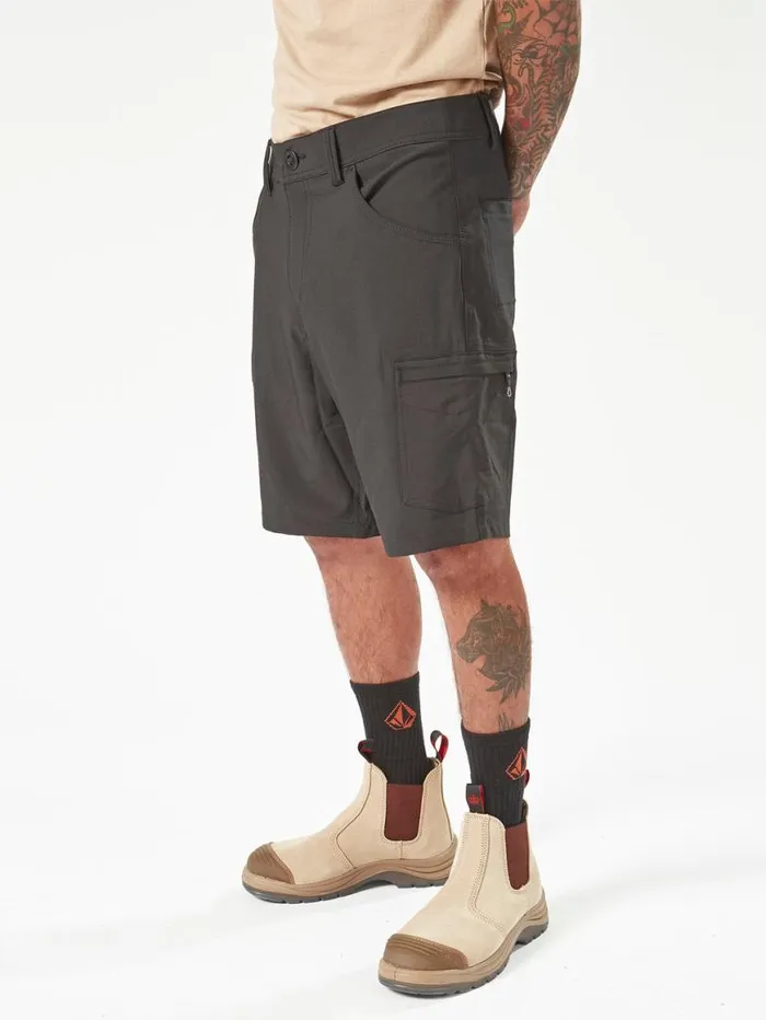Volcom Workwear Slab Hybrid Shorts 8211 Black Mens Volcom Shorts