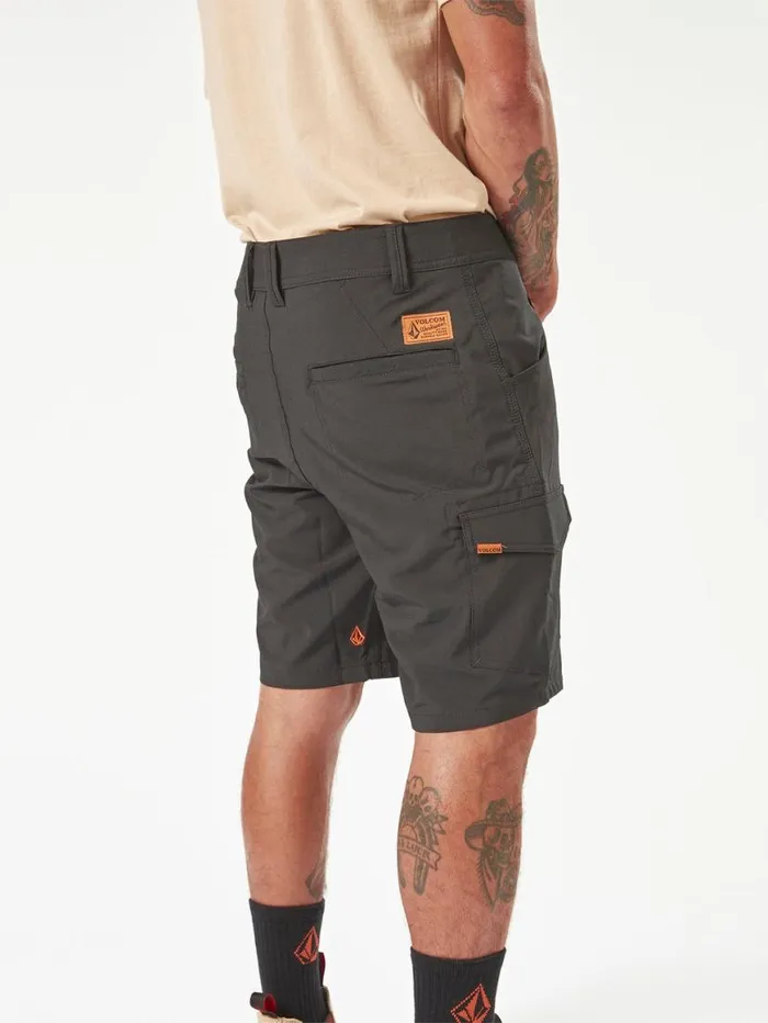 Volcom Workwear Slab Hybrid Shorts 8211 Black Mens Volcom Shorts