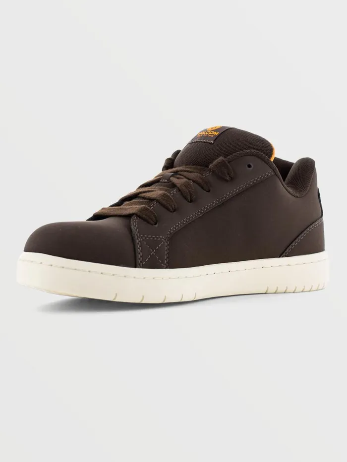 Volcom Workwear Stone Op Art Shoes 8211 Dark Brown Mens Volcom Workwear Shoes