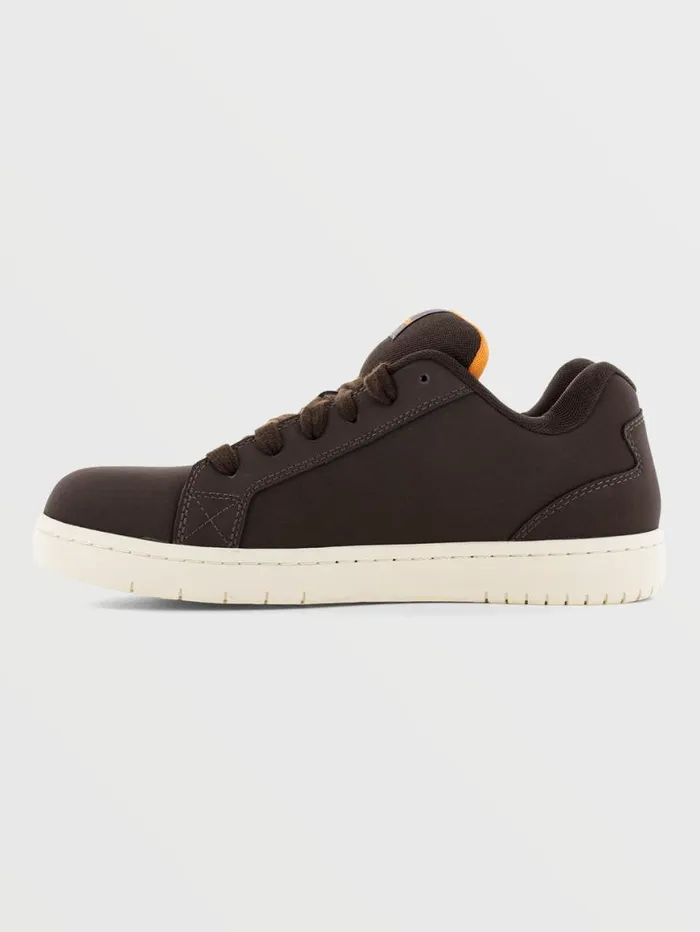 Volcom Workwear Stone Op Art Shoes 8211 Dark Brown Mens Volcom Workwear Shoes