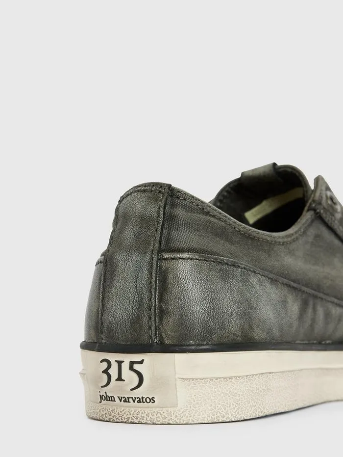 VULC LACELESS LOW TOP 8211 CANVAS Black Men John Varvatos Sneakers
