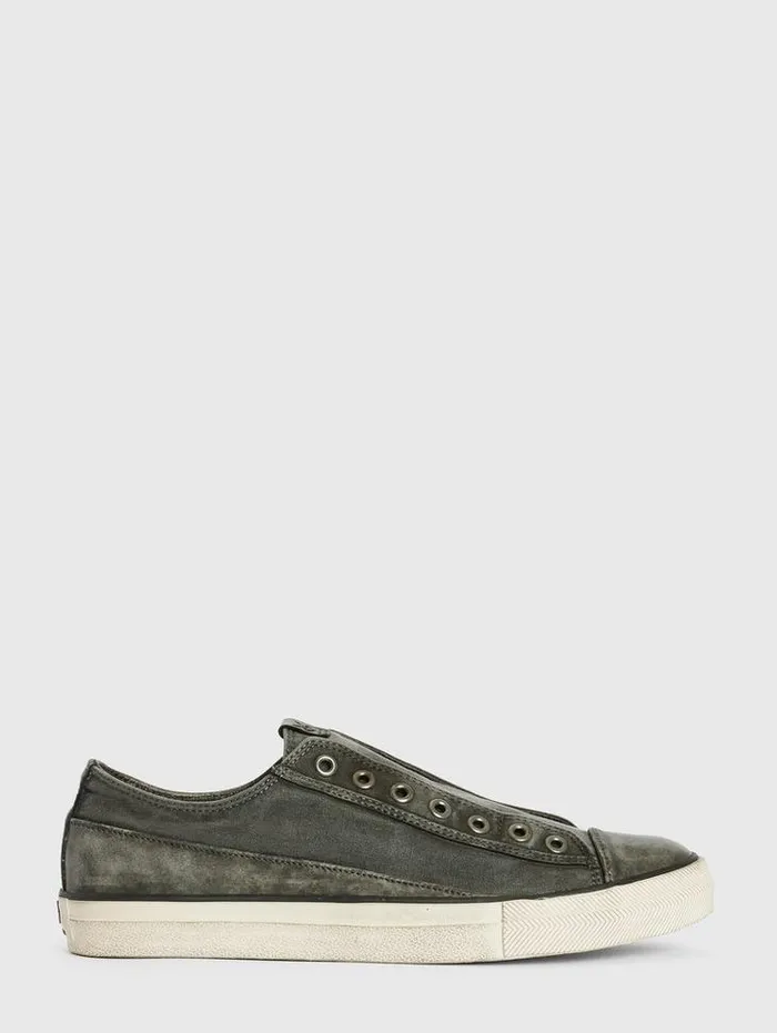 VULC LACELESS LOW TOP 8211 CANVAS Black Men John Varvatos Sneakers