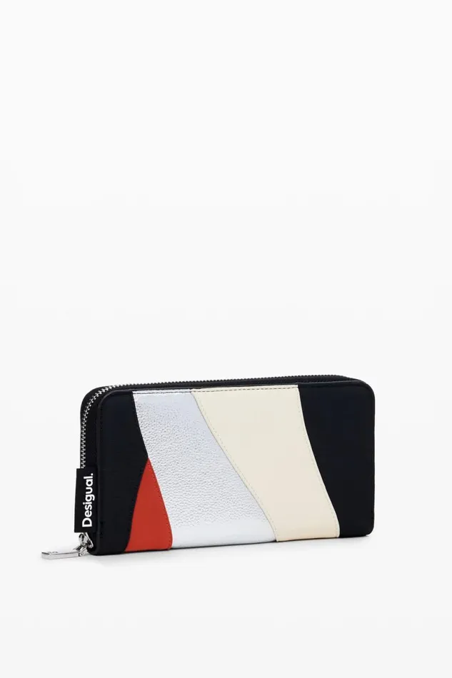 Wallets Women Desigual S Wallet With Waves Materialfinishes