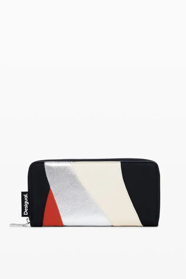 Wallets Women Desigual S Wallet With Waves Materialfinishes