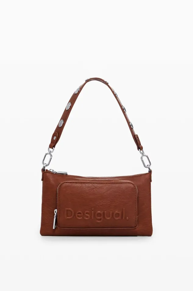 Wallets Women Desigual Twopocket Zip Wallet Brown