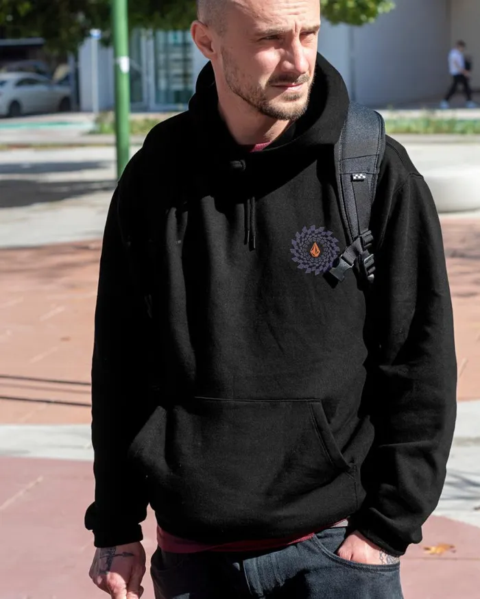 Watanite Pullover Hoodie 8211 Black Mens Volcom Hoodies and Sweatshirts