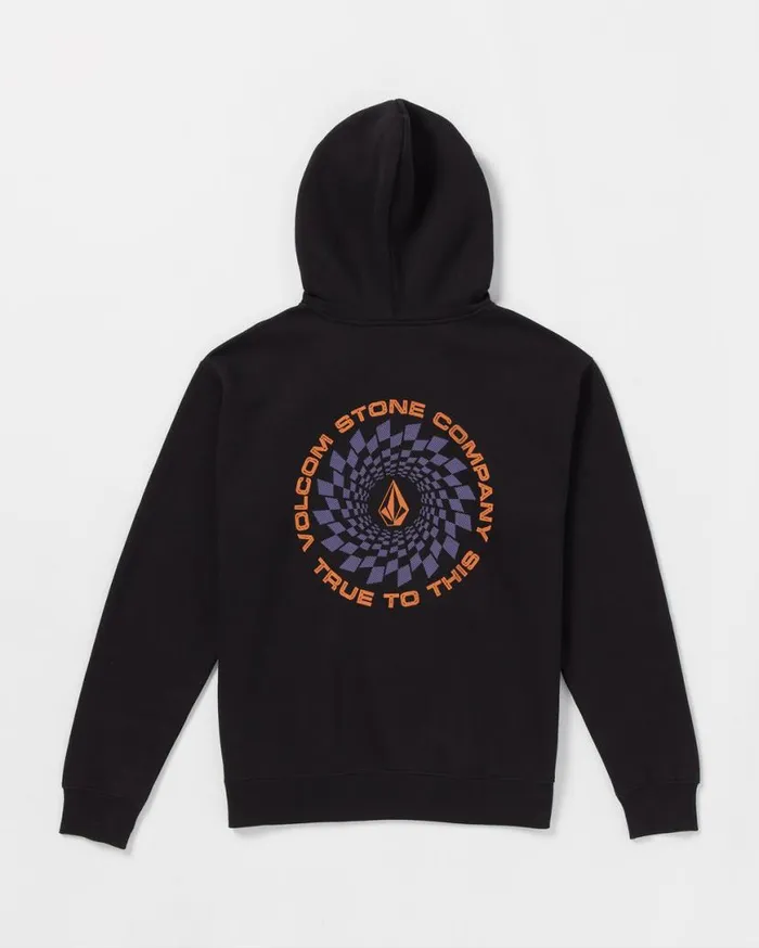 Watanite Pullover Hoodie 8211 Black Mens Volcom Hoodies and Sweatshirts
