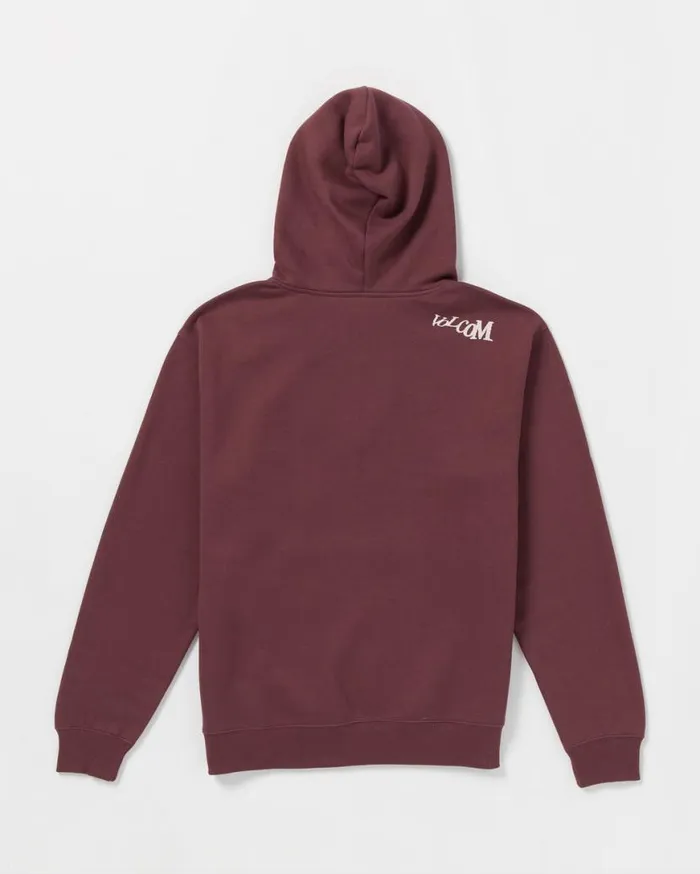 Watanite Pullover Hoodie 8211 Merlot Mens Volcom Hoodies