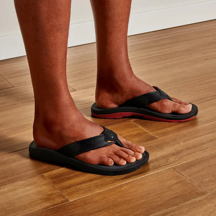 WaterFriendly Men Olukai Imaka WaterReady Beach Sandals 8211 Black