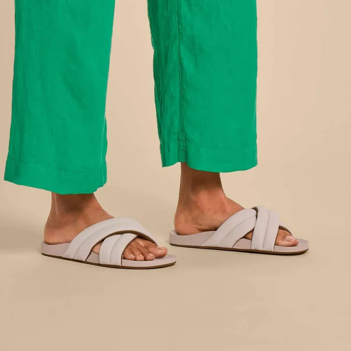 WaterFriendly Women Olukai Hila Beach Slide Sandals 8211 Cloudy