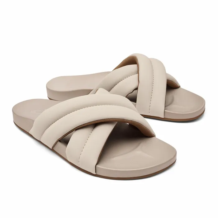 WaterFriendly Women Olukai Hila Beach Slide Sandals 8211 Cloudy