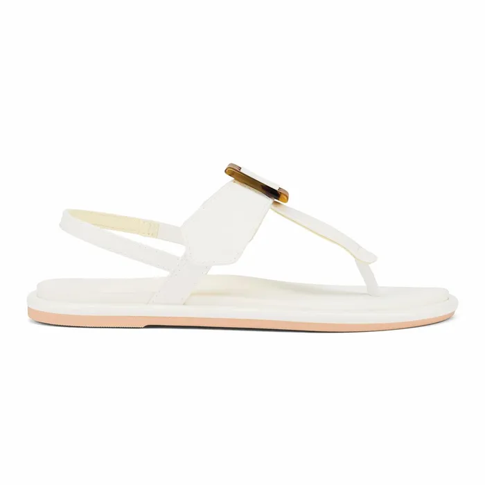 WaterFriendly Women Olukai Lai TBar Strappy Sandals 8211 White