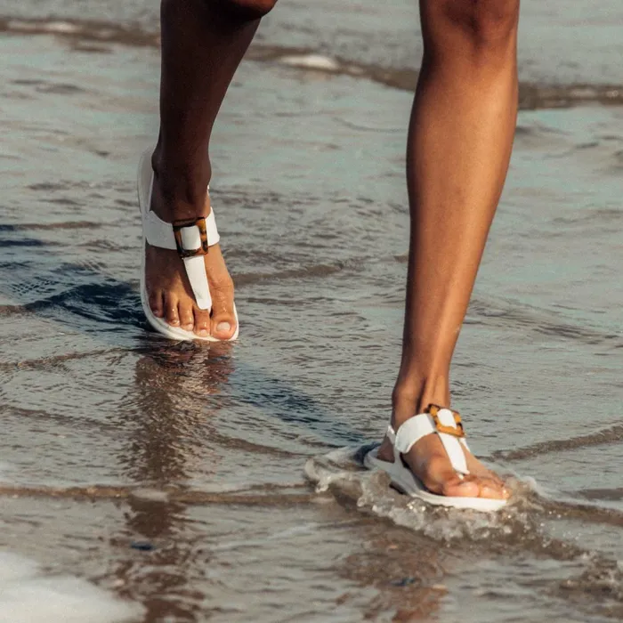 WaterFriendly Women Olukai Lai TBar Strappy Sandals 8211 White