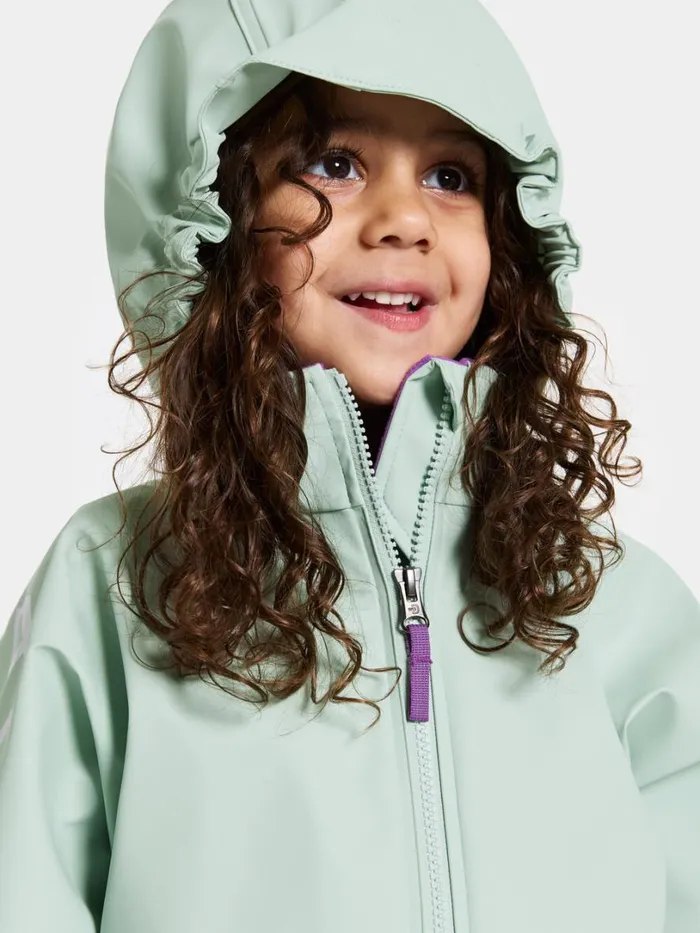 Waterman Kids039 Set Galon Pale Mint Kids Didriksons Unlined Rain Set