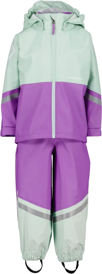 Waterman Kids039 Set Galon Pale Mint Kids Didriksons Unlined Rain Set