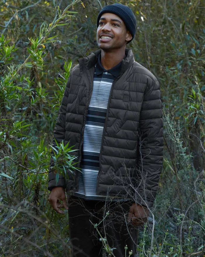 Weestone Puff Jacket 8211 Black Mens Volcom Jackets and Vests