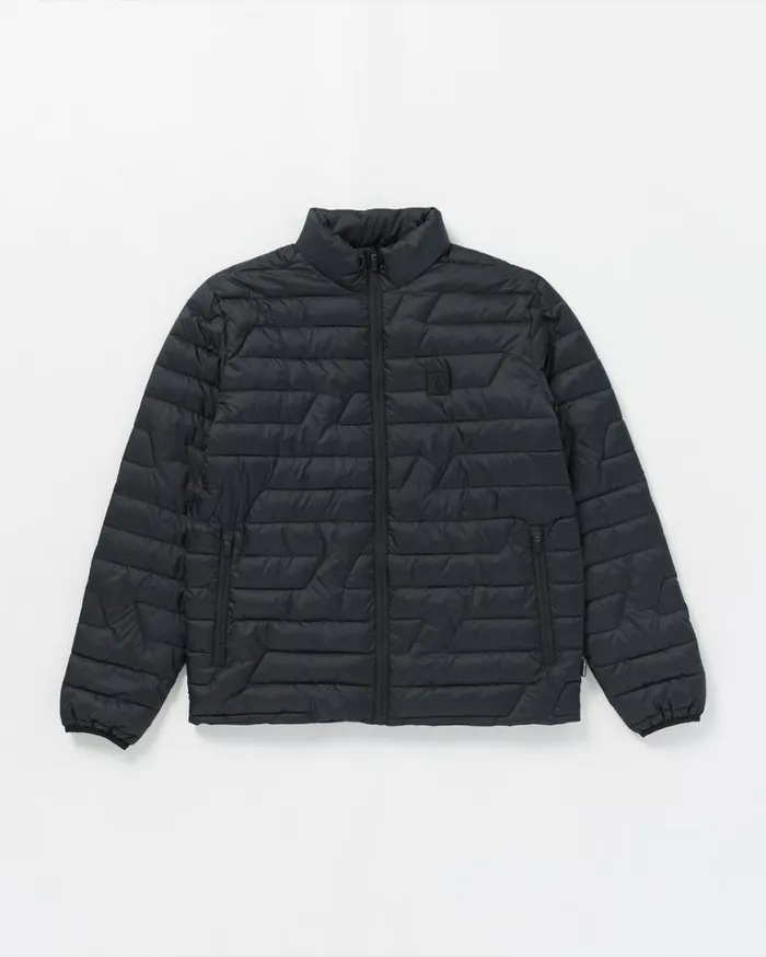 Weestone Puff Jacket 8211 Black Mens Volcom Jackets and Vests