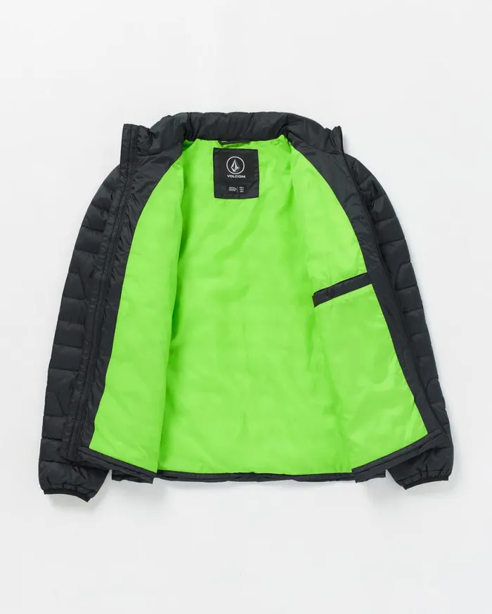 Weestone Puff Jacket 8211 Black Mens Volcom Jackets and Vests