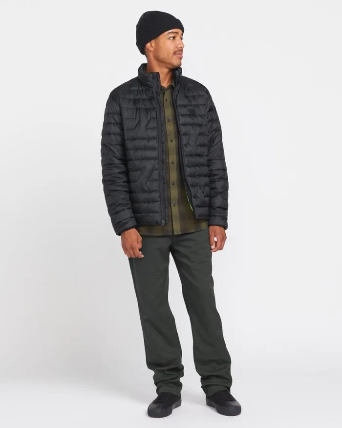 Weestone Puff Jacket 8211 Black Mens Volcom Jackets and Vests