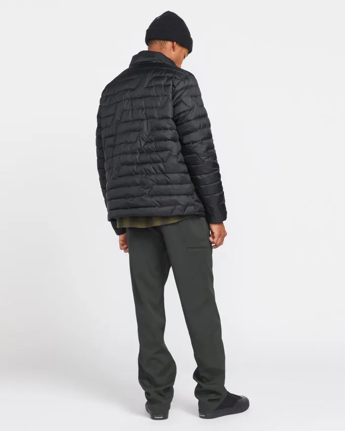 Weestone Puff Jacket 8211 Black Mens Volcom Jackets and Vests