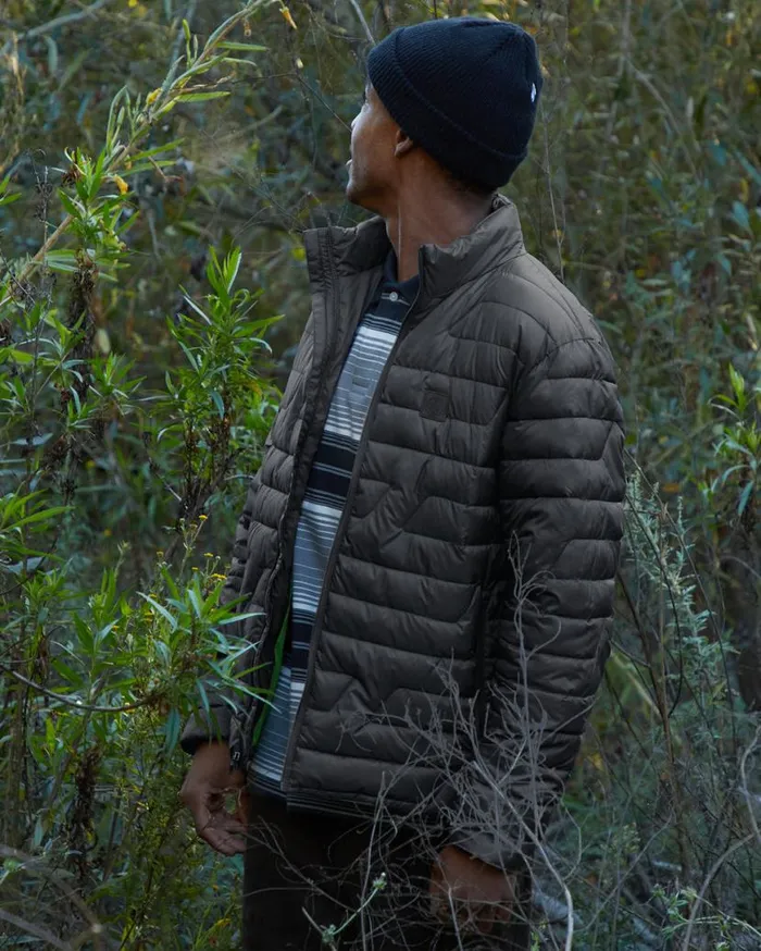 Weestone Puff Jacket 8211 Black Mens Volcom Jackets and Vests