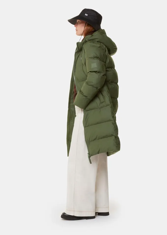Whistles Coats and Jackets Dark Green Rains Alta Longer Puffer 8211 Women