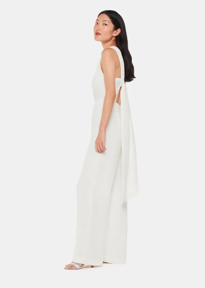 Whistles Dresses Ivory Tie Back Bridal Jumpsuit 8211 Women