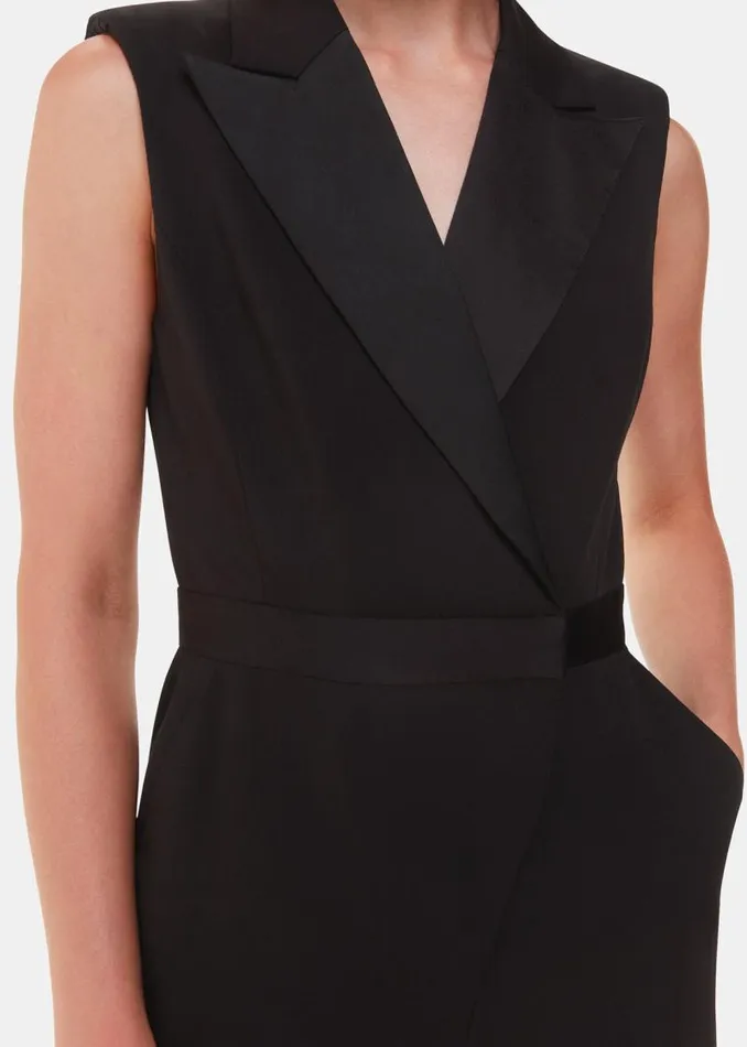 Whistles Jumpsuits Black Edie Tuxedo Jumpsuit 8211 Women