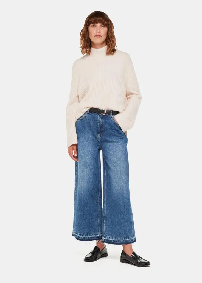 Whistles Pants Denim Authentic Raw Hem Jean 8211 Women