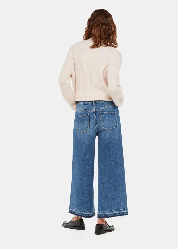Whistles Pants Denim Authentic Raw Hem Jean 8211 Women
