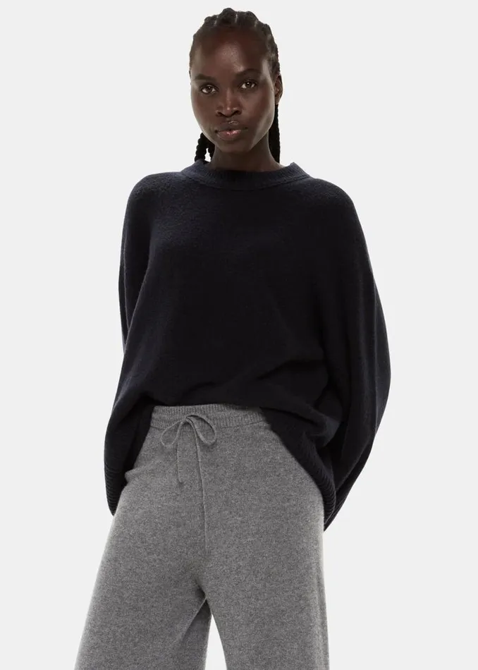 Whistles Pants Grey Cashmere Straight Leg Jogger 8211 Women