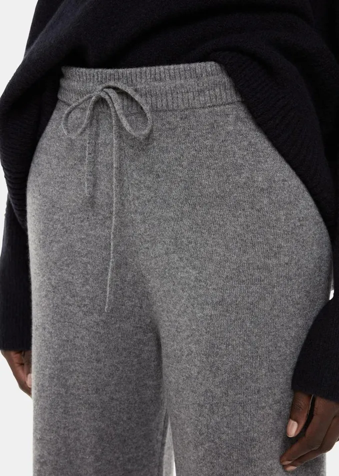 Whistles Pants Grey Cashmere Straight Leg Jogger 8211 Women