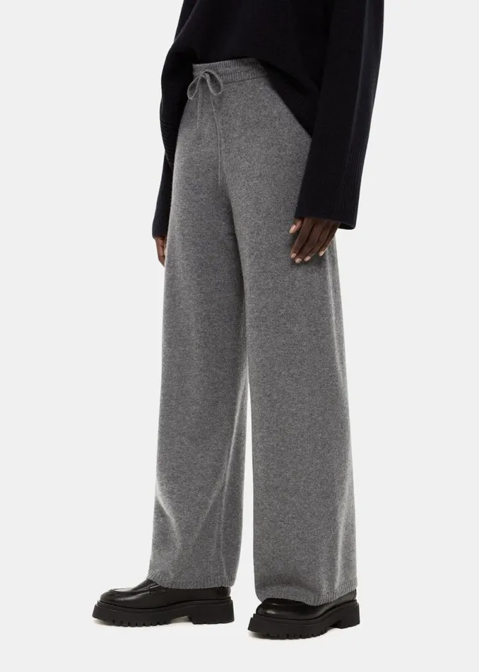 Whistles Pants Grey Cashmere Straight Leg Jogger 8211 Women