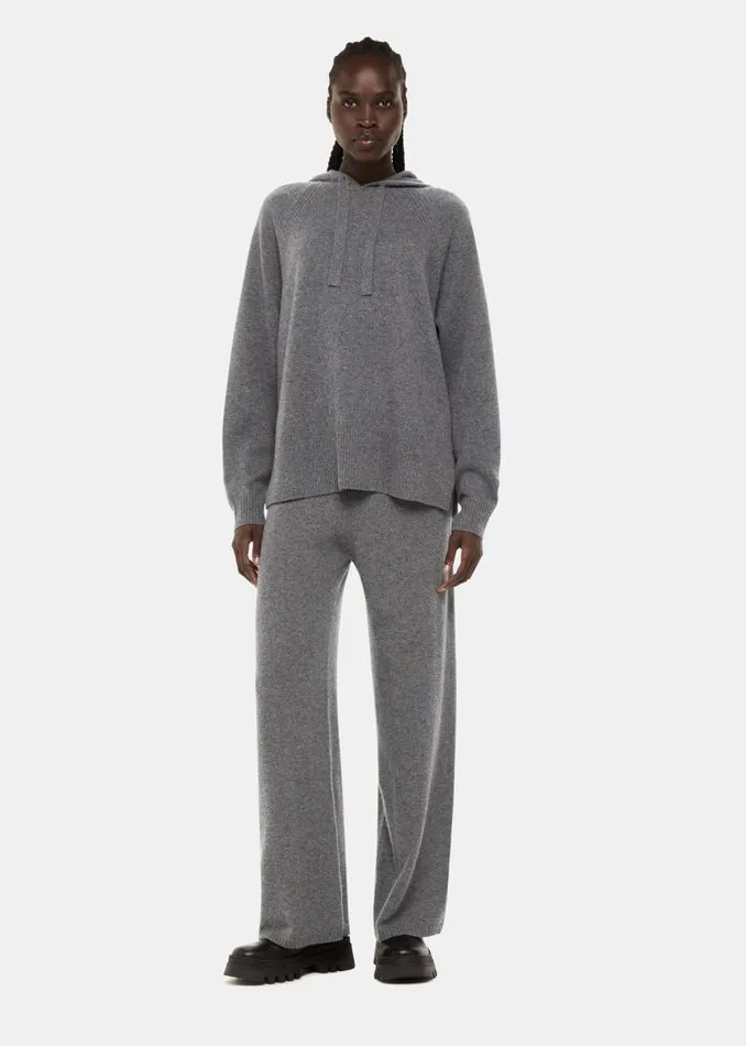 Whistles Pants Grey Cashmere Straight Leg Jogger 8211 Women