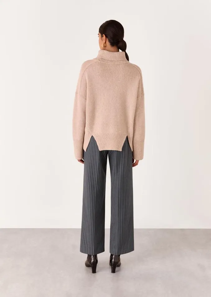 Whistles Pants Grey Isla Pinstripe Wool Pants 8211 Women