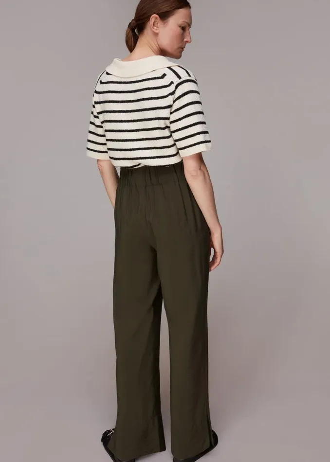 Whistles Pants Khaki Nicola Full Length Pants 8211 Women