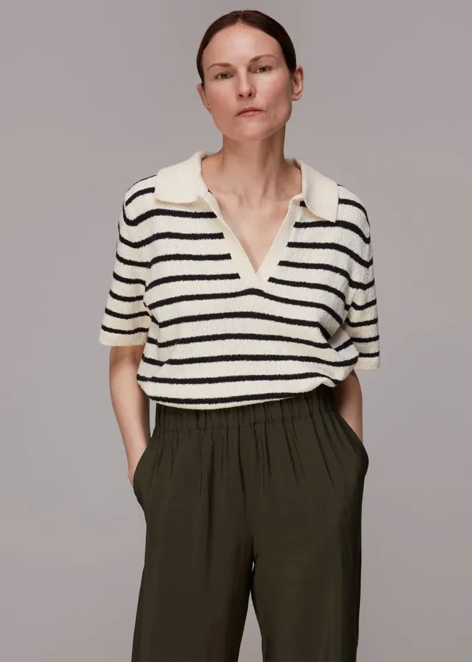 Whistles Pants Khaki Nicola Full Length Pants 8211 Women