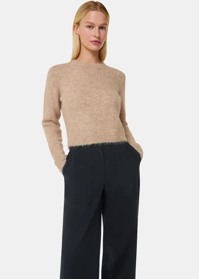 Whistles Pants Washed Black Ruth Relaxed Leg Pants 8211 Women