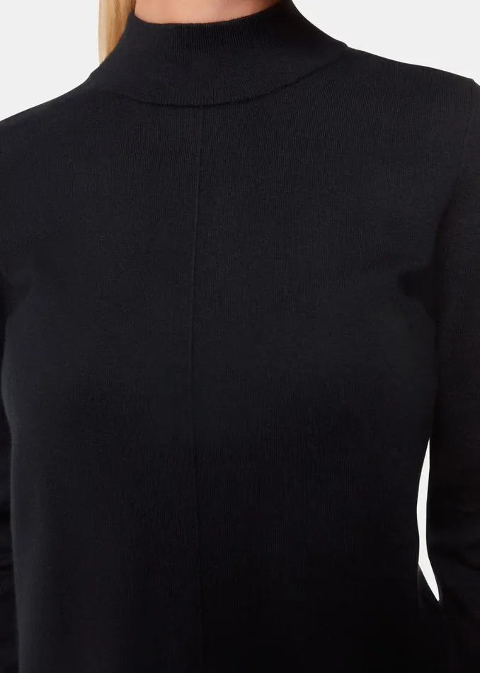 Whistles Sweaters and Cashmere Black Mira Mock Neck Sweater 8211 Women
