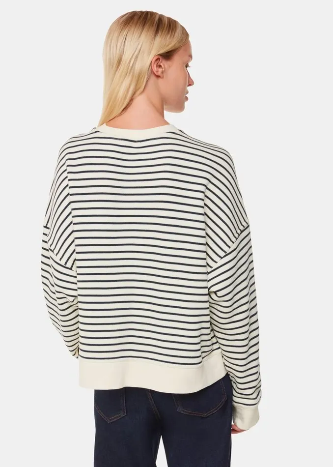Whistles Tops Ivory Stripe Sweat 8211 Women