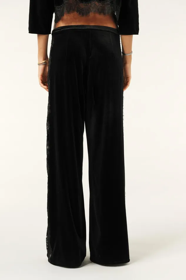 WideLeg Pants Vivy Black Women Baandsh Pants and Jeans