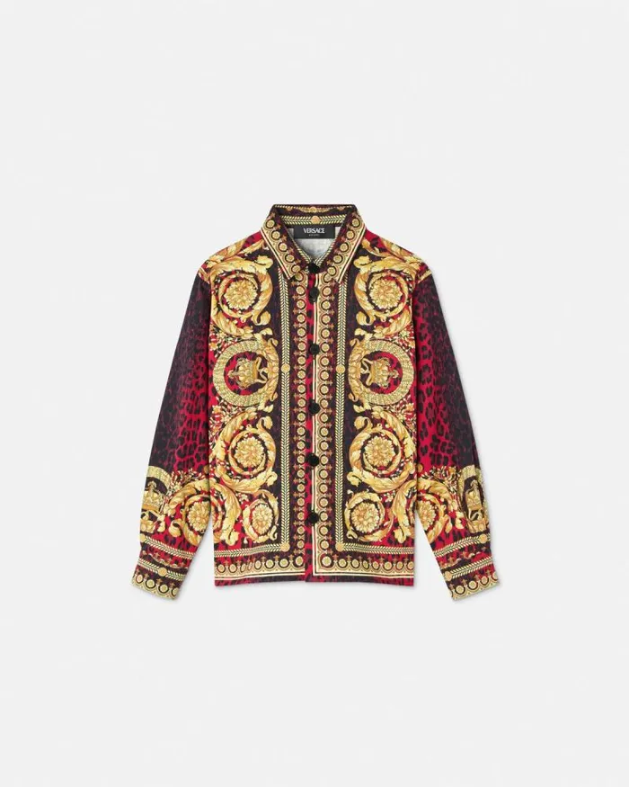 Wild Barocco Kids Overshirt Printred Children Versace Clothing