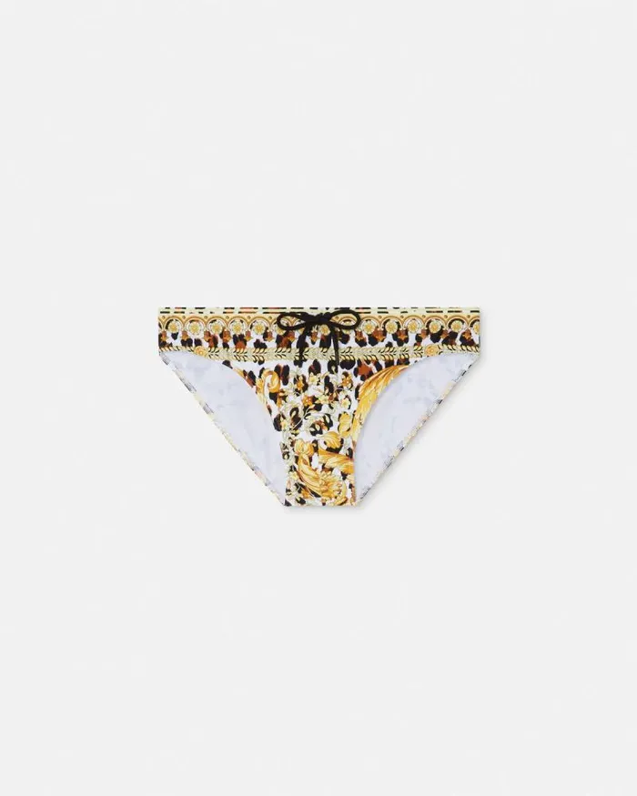 Wild Barocco Swim Briefs Print Men Versace Swimwear