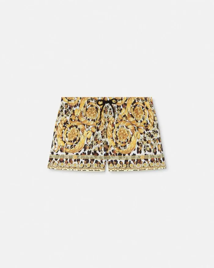 Wild Barocco Swim Shorts Print Men Versace Swimwear