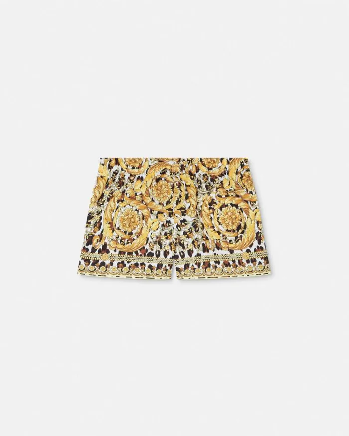 Wild Barocco Swim Shorts Print Men Versace Swimwear