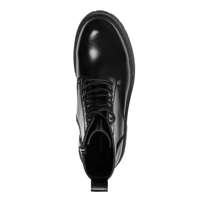 Windsor Smith Boots Men HUNTER BLACK LEATHER BOOTS