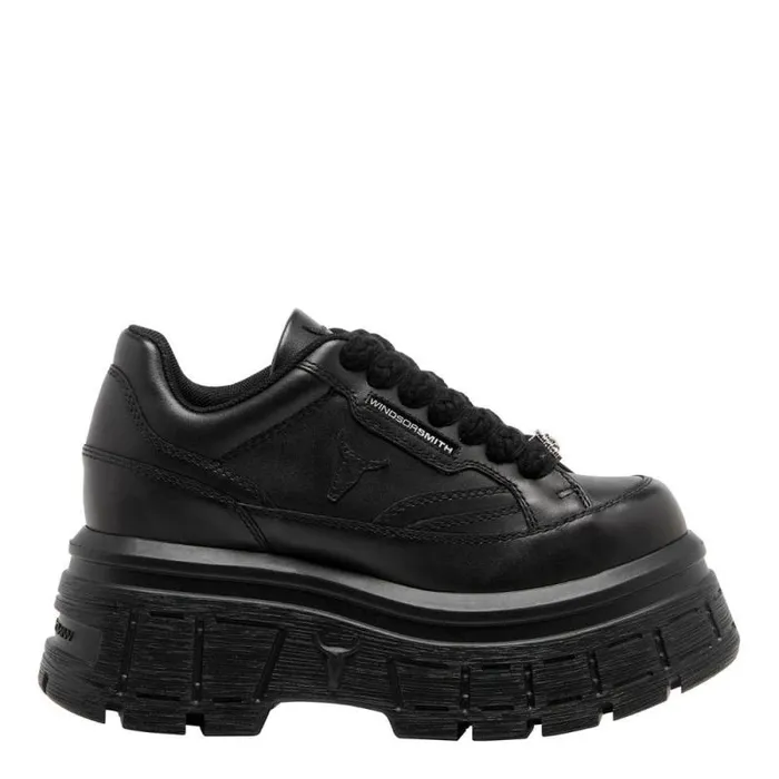 Windsor Smith Platform Sneakers Women SWERVE BLACK SNEAKERS